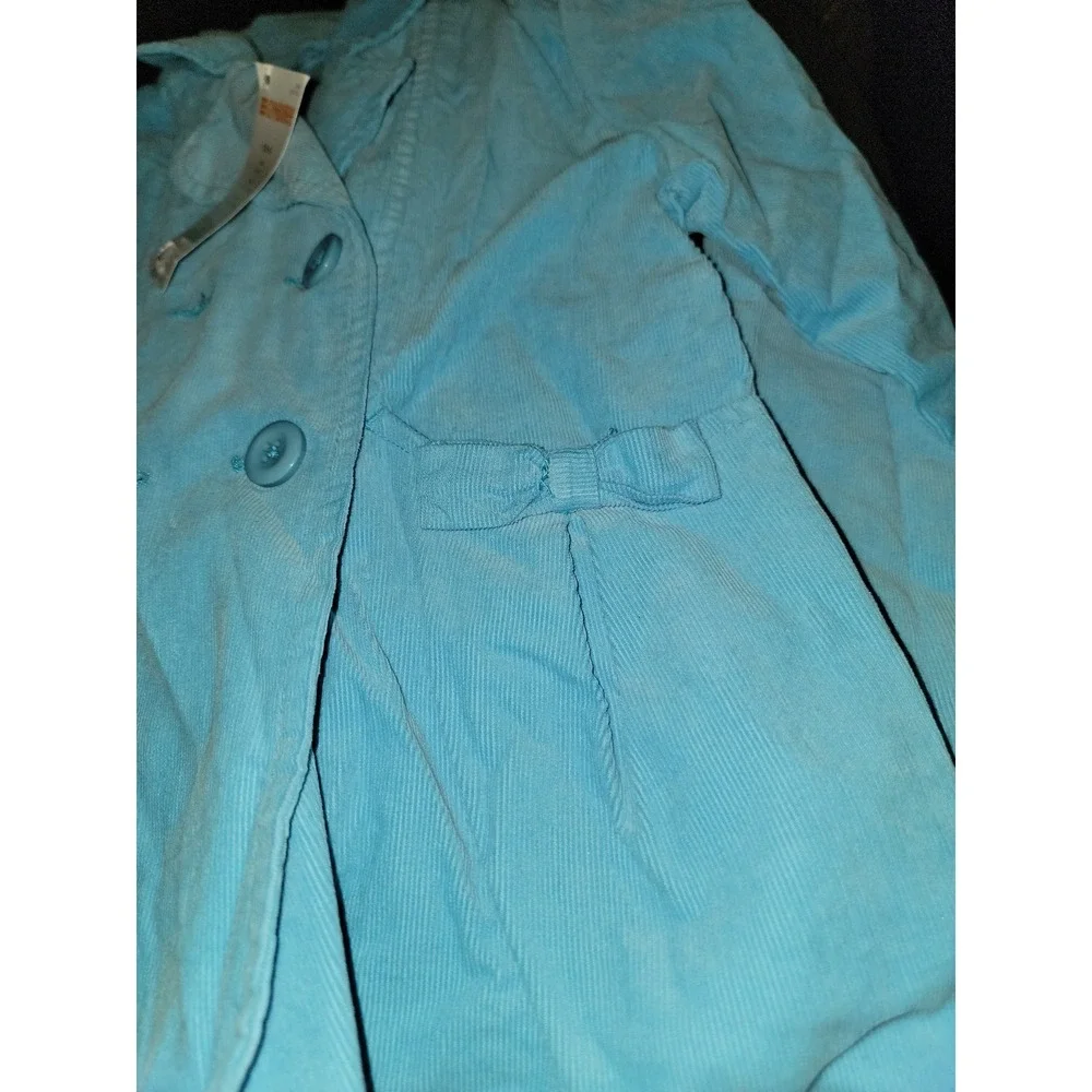 Gymboree outlet full of glee blue‎ jacket fall size small 5 6 nwt